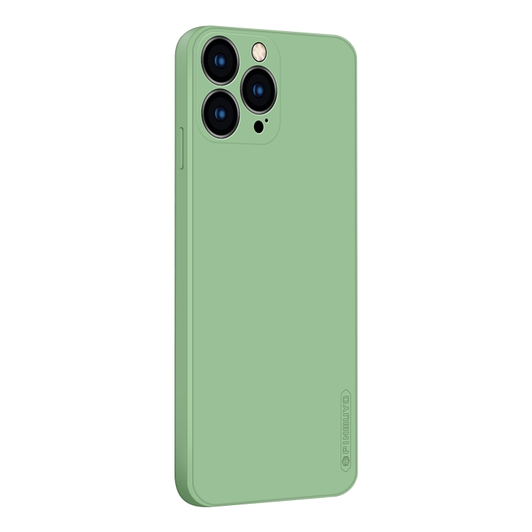 

PINWUYO Touching Series Liquid Silicone TPU Shockproof Case For iPhone 13 Pro(Green)