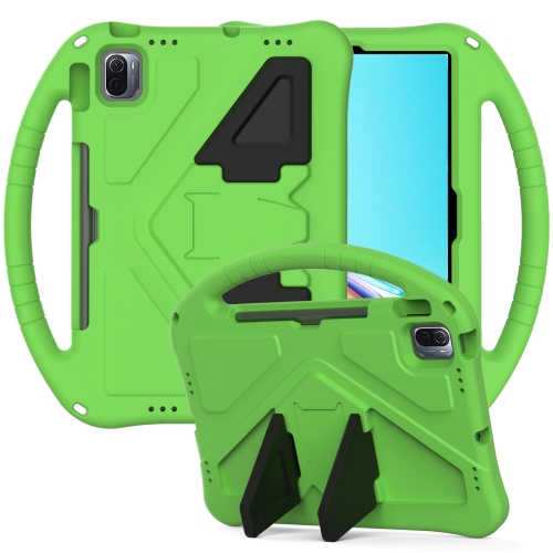 

For Huawei MatePad 11 （2021） EVA Flat Anti Falling Protective Case Shell with Holder(Green)
