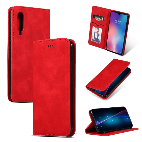 

Retro Skin Feel Business Magnetic Horizontal Flip Leather Case for Xiaomi 9(Red)