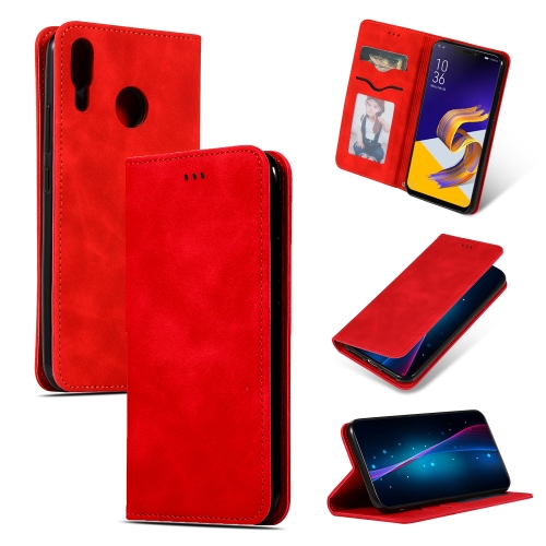 

Retro Skin Feel Business Magnetic Horizontal Flip Leather Case for ASUS Zenfone 5 ZE620KL & Zenfone 5Z ZS620KL(Red)