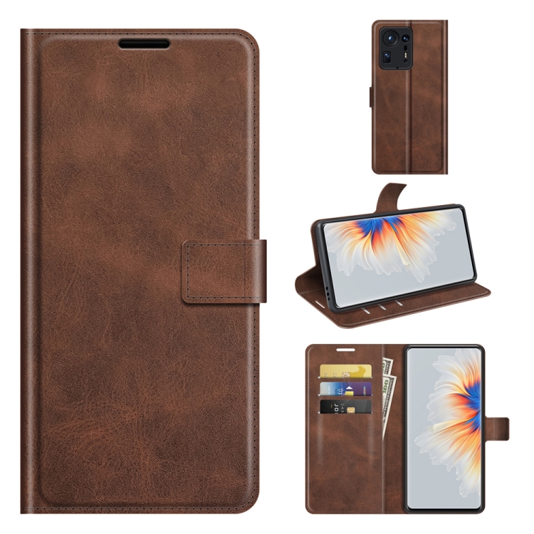 

Retro Calf Pattern Buckle Horizontal Flip Leather Case with Holder & Card Slots & Wallet For Xiaomi Mix 4(Dark Brow)