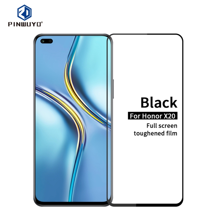 

For Honor X20 PINWUYO 9H 2.5D Full Screen Tempered Glass Film(Black)