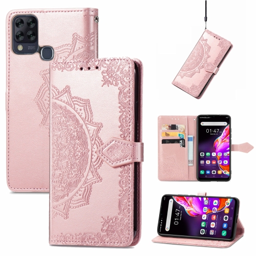 

For Infinix HOT 10T Mandala Embossing Pattern Horizontal Flip Leather Case with Holder & Card Slots & Wallet & Lanyard(Rose Gold)