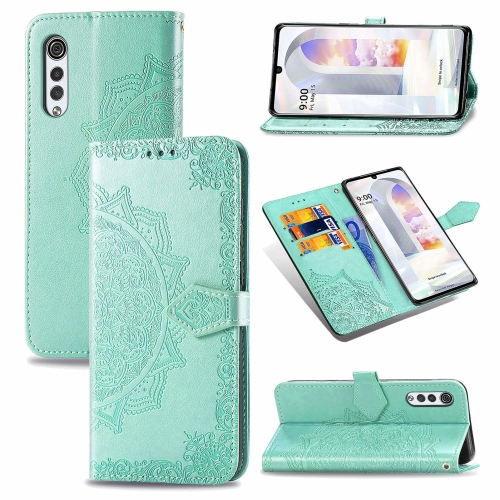 

For LG Velvet 2 Pro Mandala Embossing Pattern Horizontal Flip Leather Case with Holder & Card Slots & Wallet & Lanyard(Green)