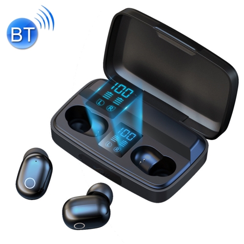 

TWS-A10S Bluetooth 5.0 Binaural Stereo Touch Earphones with Large Capacity Battery Charging Box(Black)