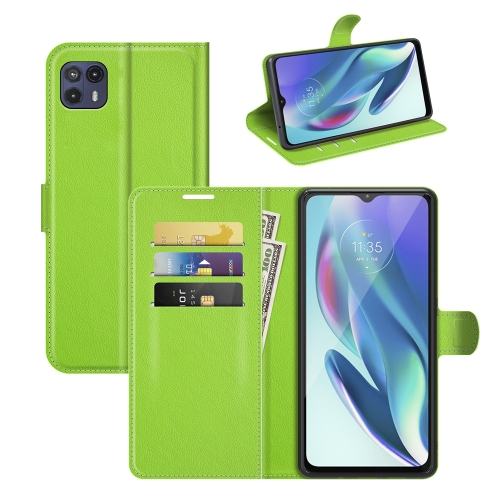 

For Motorola Moto G50 5G Litchi Texture Horizontal Flip Protective Case with Holder & Card Slots & Wallet(Green)