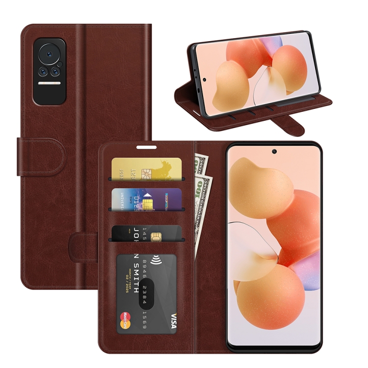

For Xiaomi Civi R64 Texture Single Horizontal Flip Protective Case with Holder & Card Slots & Wallet& Photo Frame(Brown)