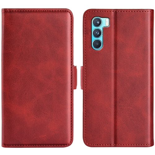 

For OPPO K9 Pro Dual-side Magnetic Buckle Horizontal Flip Leather Case with Holder & Card Slots & Wallet(Red)