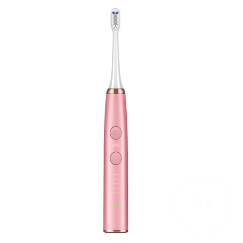 

Wireless Induction Charging Ultrasonic Electric Toothbrush(Pink)