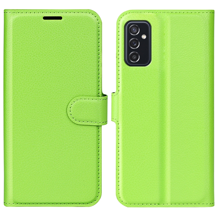 

For Samsung Galaxy M52 5G Litchi Texture Horizontal Flip Protective Case with Holder & Card Slots & Wallet(Green)