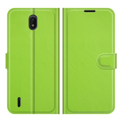 

For Nokia C01 Plus Litchi Texture Horizontal Flip Protective Case with Holder & Card Slots & Wallet(Green)