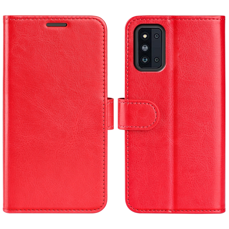 

For Samsung Galaxy F52 5G R64 Texture Horizontal Flip Protective Case with Holder & Card Slots & Wallet& Photo Frame(Red)