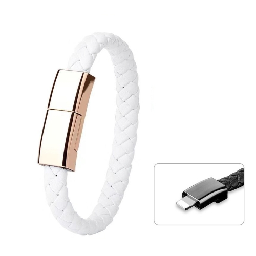 

XJ-73 20cm USB to 8 Pin Bracelet Charging Data Cable(White)