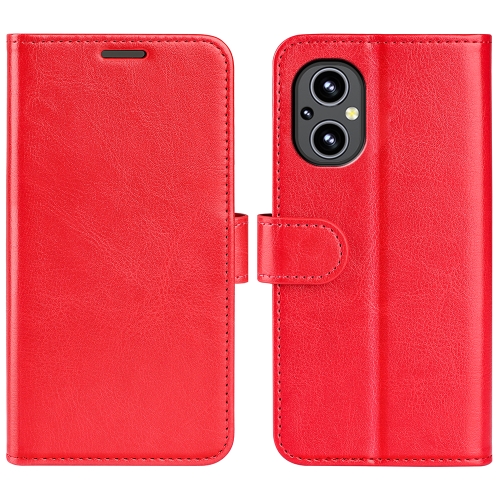 

For OnePlus Nord N20 5G R64 Texture Single Horizontal Flip Phone Protective Case with Holder & Card Slots & Wallet& Photo Frame(Red)