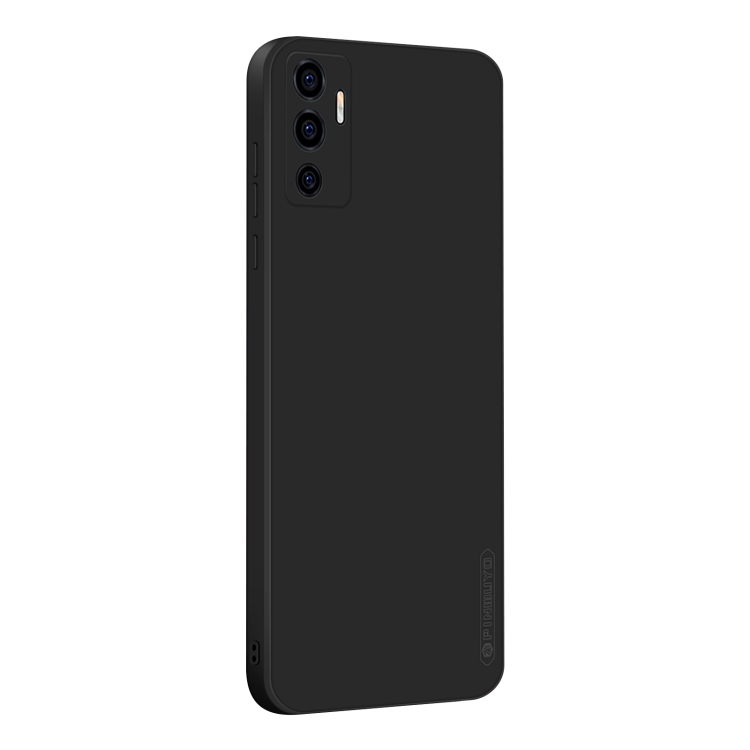 

For vivo S10e 5G PINWUYO Liquid Silicone TPU Phone Case(Black)