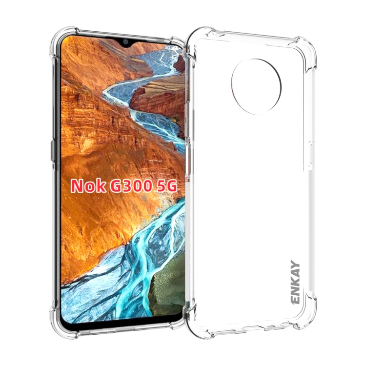 

ENKAY For Nokia G300 5G Transparent TPU Shockproof Case