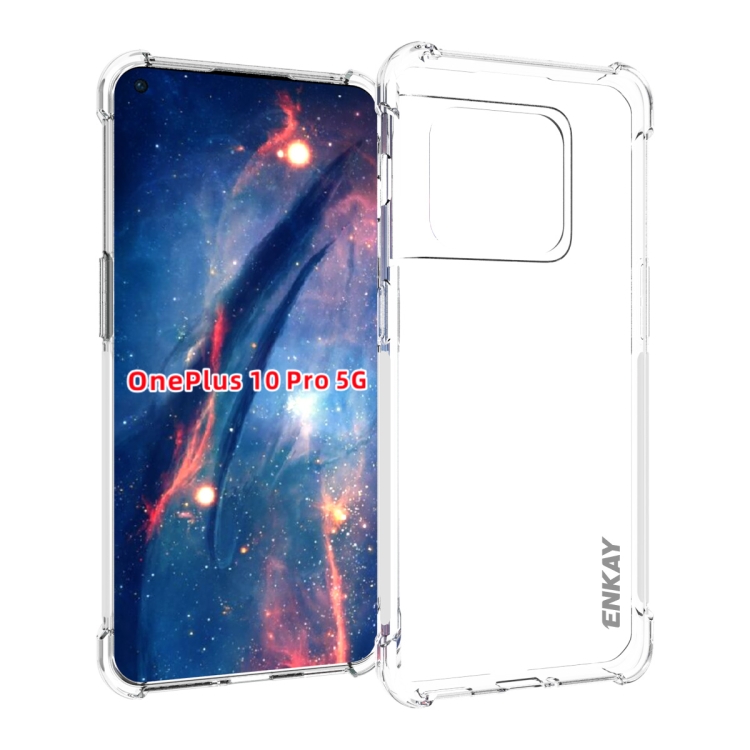 

For OnePlus 10 5G ENKAY Transparent TPU Shockproof Case