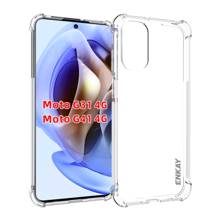 

For Motorola Moto G31 4G / G41 4G ENKAY Transparent TPU Shockproof Case