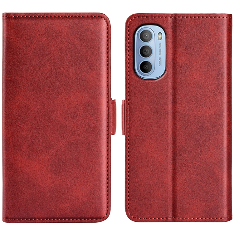

For Motorola Moto G31 4G Dual-side Magnetic Buckle Leather Phone Case(Red)