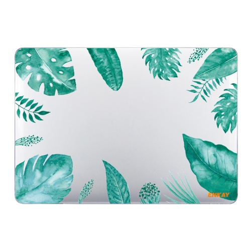 

ENKAY Hat-Prince Forest Series Pattern Laotop Protective Crystal Case for MacBook Pro 15.4 inch A1707 / A1990(Green Leaf Pattern)