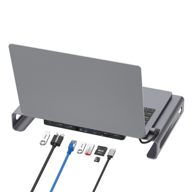 

9-in-1 Multifunction Type-C Docking Station HUB Adapter