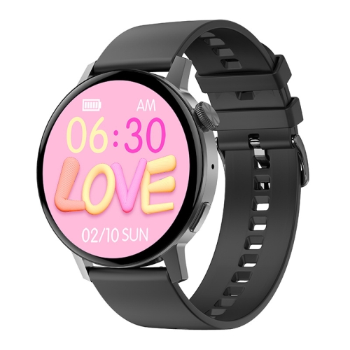 

DT3 Mini 1.19 inch Silicone Watchband Color Screen Smart Watch(Black)