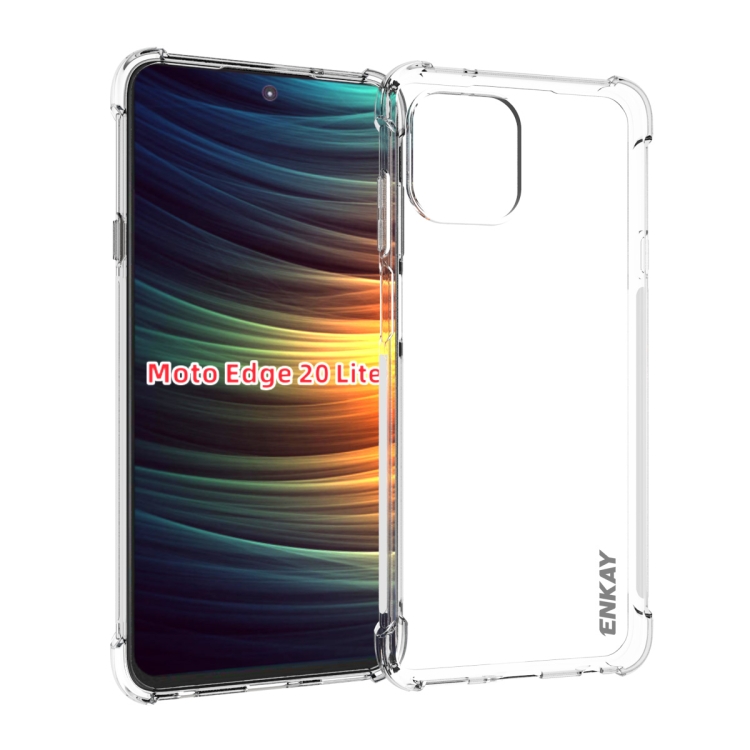 

For Motorola Edge 20 Lite ENKAY Transparent TPU Shockproof Case