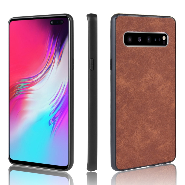 

Shockproof Sheep Skin PC + PU + TPU Case for Samsung Galaxy S10 5G(Brown)