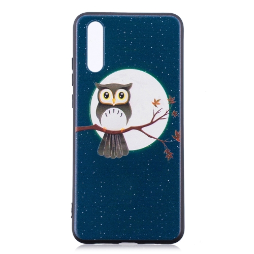 

Embossment Patterned TPU Soft Protector Cover Case for Huawei Mate 20 Pro(Tree Hawk)