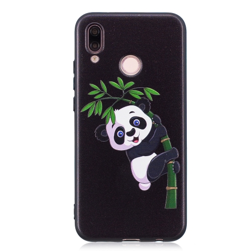 

Embossment Patterned TPU Soft Protector Cover Case for Huawei P20 Lite(Panda and Bamboo)