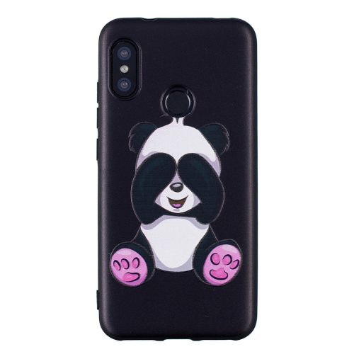 

Embossment Patterned TPU Soft Protector Cover Case for Xiaomi Mi 6 Pro& A2 Lite(Panda)