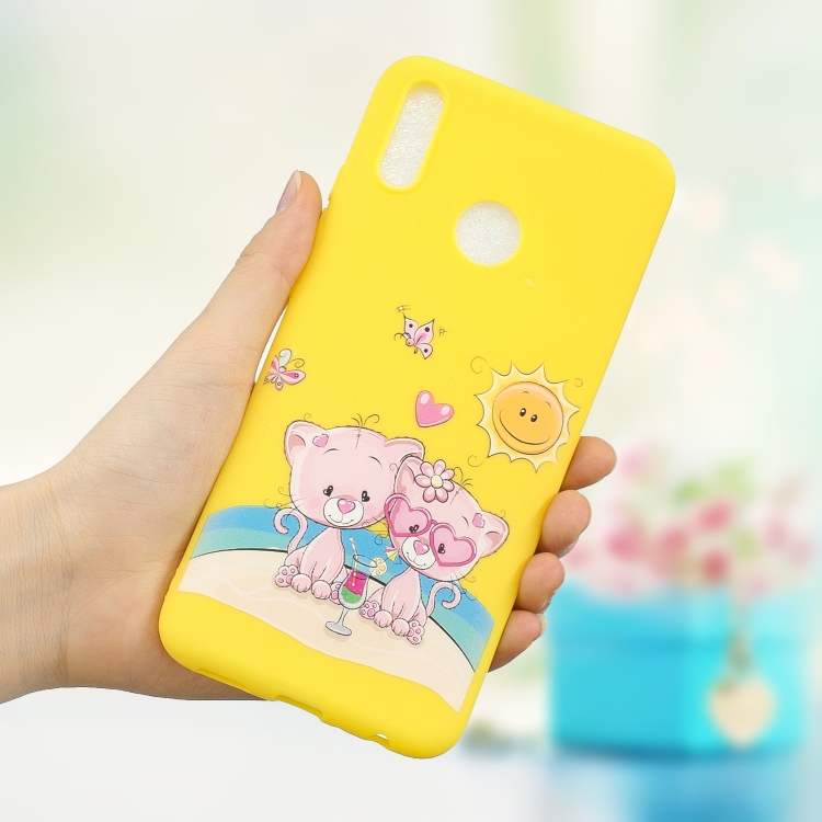 

Frosted Pattern TPU Protective Case for Huawei Y9 (2019) / Enjoy 9 Plus(Lovers Bear)