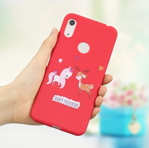 

Frosted Pattern TPU Protective Case for Huawei Y6 (2019) / Honor 8A with Fingerprint Hole)(Loves)