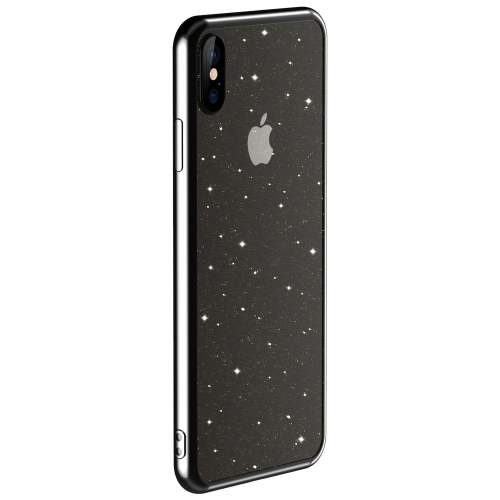 

SULADA Shine Series Drop-proof TPU+ Plating Powder Protective Case for iPhone XS Max(Black)