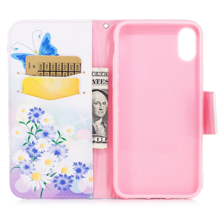 

Colored Drawing Pattern Horizontal Flip Leather Case for Samsung Galaxy A20e ,with Holder & Card Slots & Wallet(Butterfly Love)