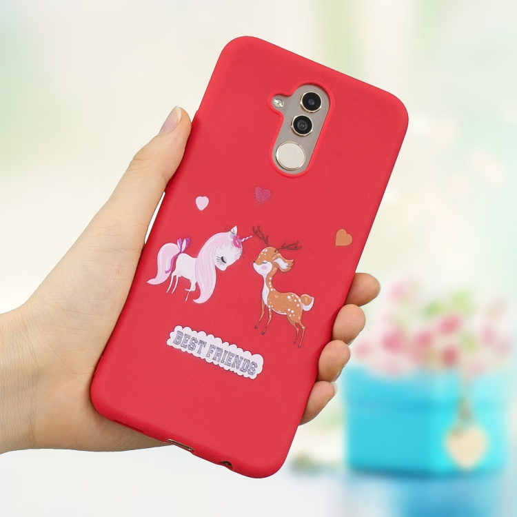 

Frosted Pattern TPU Protective Case for Huawei Mate 20 Lite / Maimang 7(Loves)
