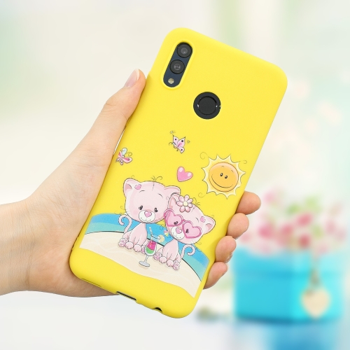 

Frosted Pattern TPU Protective Case for Huawei Honor 10 Lite / Honor 10i(Lovers Bear)