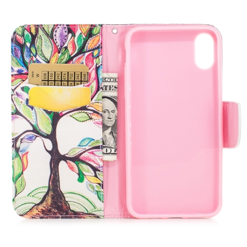 

Colored Drawing Pattern Horizontal Flip Leather Case for Samsung Galaxy S10e,with Holder & Card Slots & Wallet(Tree of Life)