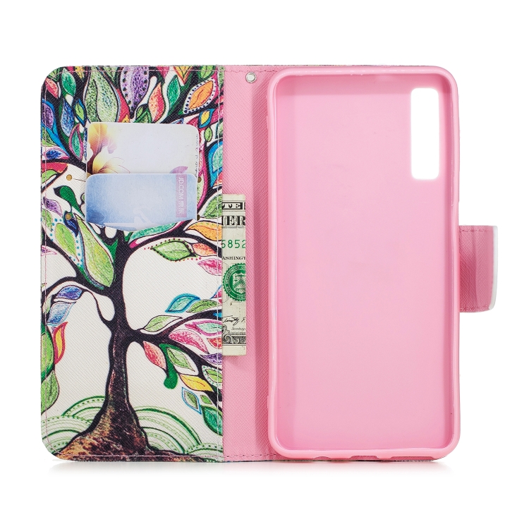 

Colored Drawing Pattern Horizontal Flip Leather Case for Samsung Galaxy A7&A750,with Holder & Card Slots & Wallet(Tree of Life)