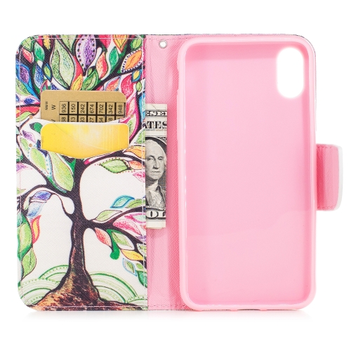 

Colored Drawing Pattern Horizontal Flip Leather Case for Samsung GalaxyS8Plus,with Holder & Card Slots & Wallet(Tree of Life)