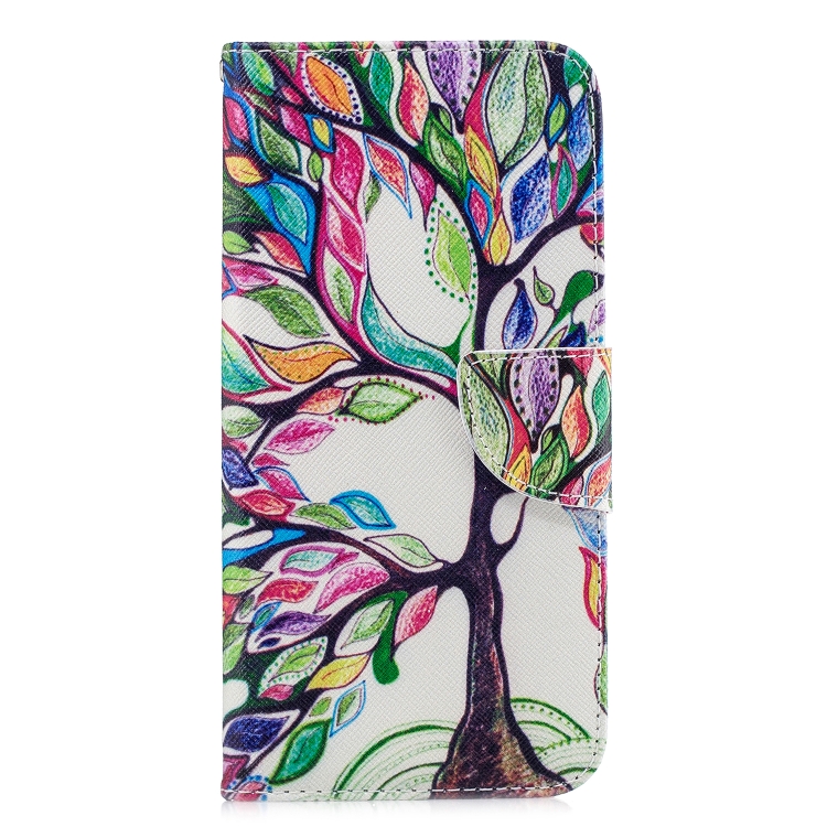 

Colored Drawing Pattern Horizontal Flip Leather Case for Huawei Honor 8C, with Holder & Card Slots & Wallet(Tree of Life)