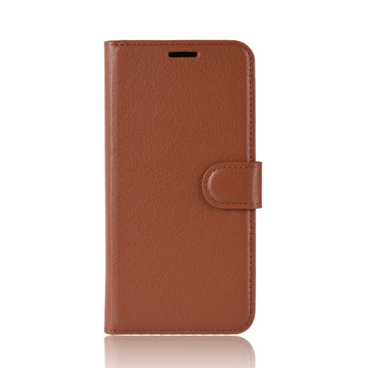 

Litchi Texture Horizontal Flip Leather Case for Huawei Glory 20 , with Wallet & Holder & Card Slots(Brown)