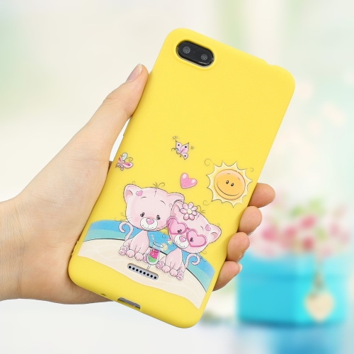 

Frosted Pattern TPU Protective Case for Xiaomi Redmi 6A(Lovers Bear)