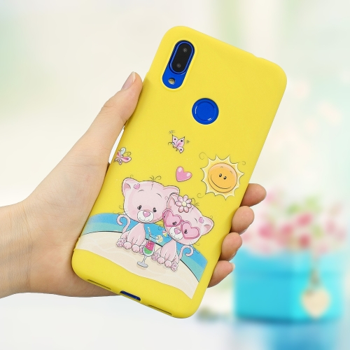 

Frosted Pattern TPU Protective Case for Xiaomi Redmi 7(Lovers Bear)