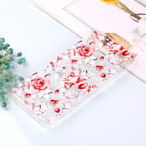 

Diamond Pattern Painted TPU Protective Case for Samsung Galaxy J4 Plus(Pink Flower Pattern)