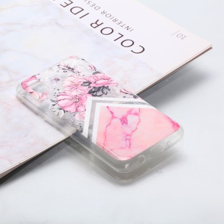 

Diamond Pattern Painted TPU Protective Case for Galaxy A2 core(Marble Flower Pattern)