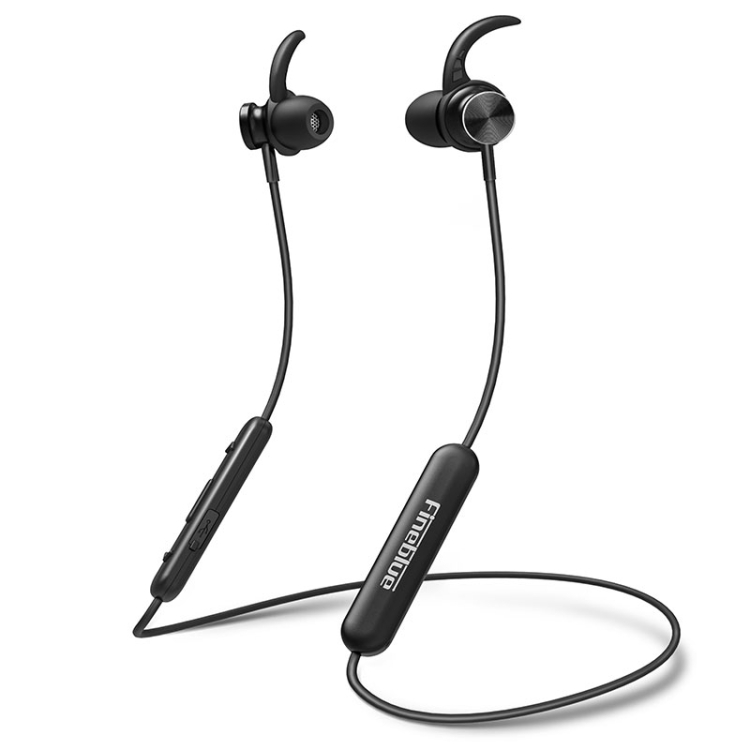 

FineBlue Mate 10 Magnetic Wireless Bluetooth Headset Neckband Sport Headphone Stereo Bass Earphone Black