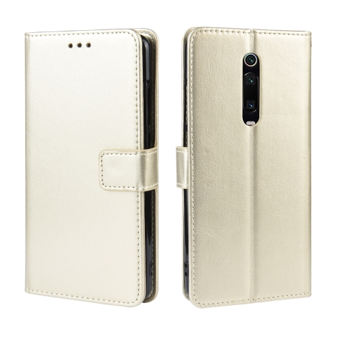 

Retro Crazy Horse Texture Horizontal Flip Leather Case for Xiaomi Redmi K20 /K20 Pro , with Holder & Card Slots & Photo Frame(Gold)