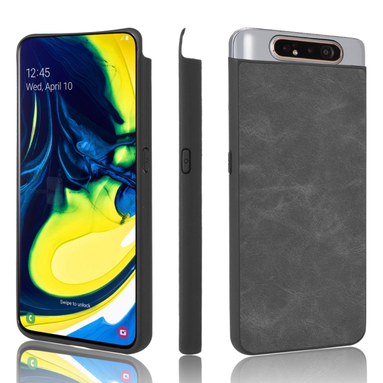 

Shockproof Sheep Skin PC + PU + TPU Case For Samsung Galaxy A80/A90(Black)