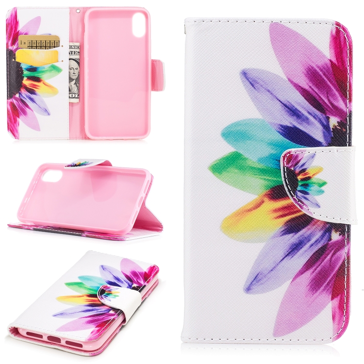 

Colored Drawing Pattern Horizontal Flip Leather Case for Iphone 7&8,with Holder & Card Slots & Wallet(Sunflower)